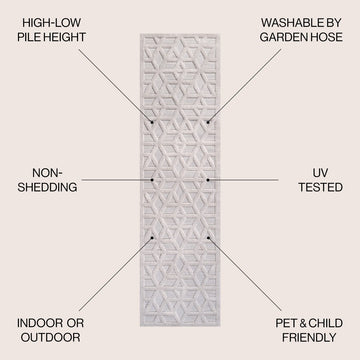Talaia Neutral Geometric Indoor/outdoor Area Rug